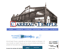Tablet Screenshot of lecarreaudutemple.com